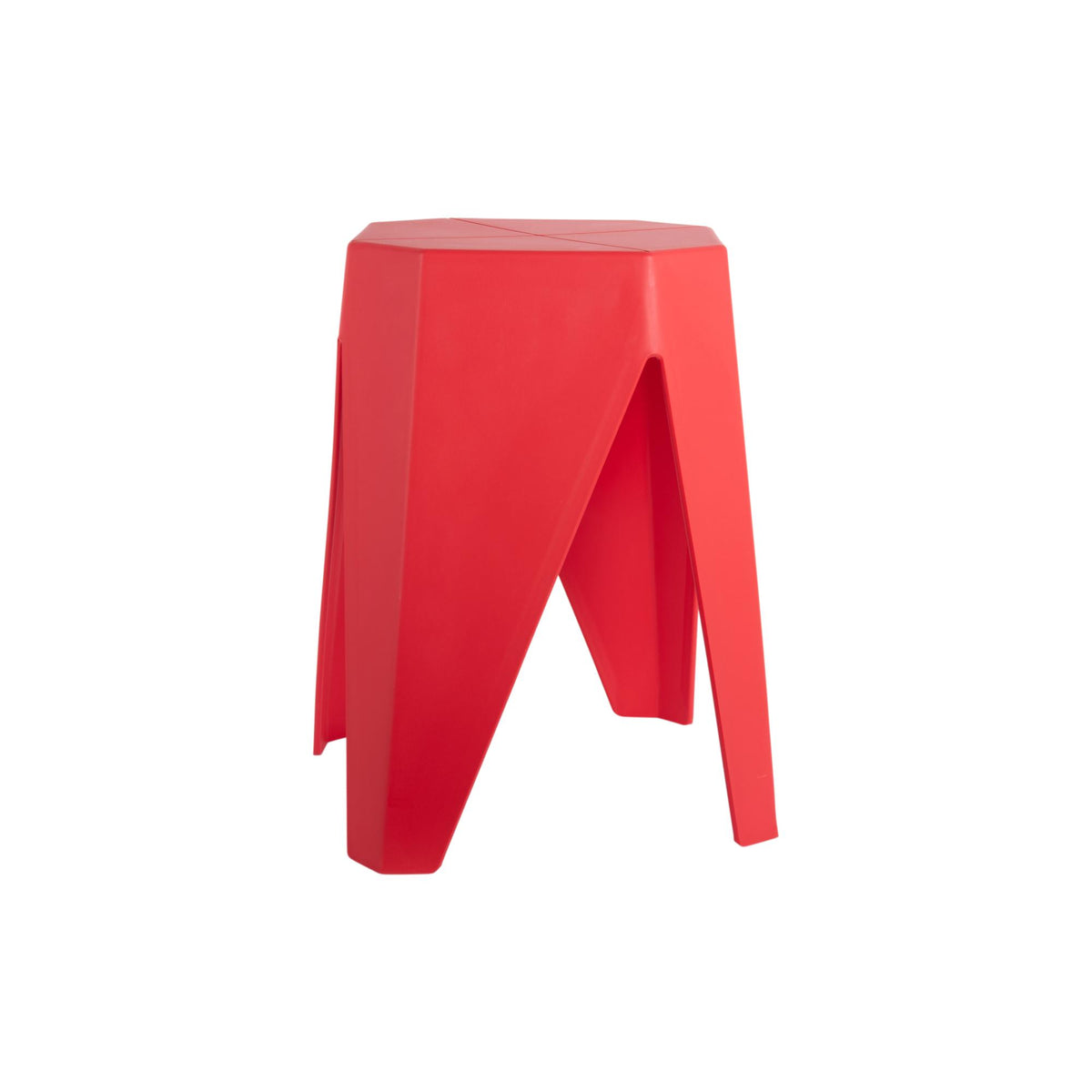 Leitmotiv kruk Cherish - rood - 29x29x47cm