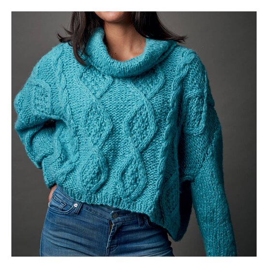 Knitcraft Cropped Cable Jumper Digital Pattern 0204