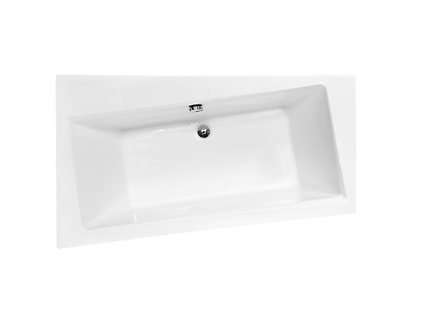 Baignoire angle gauche ZIANIGI avec tablier - 150cm