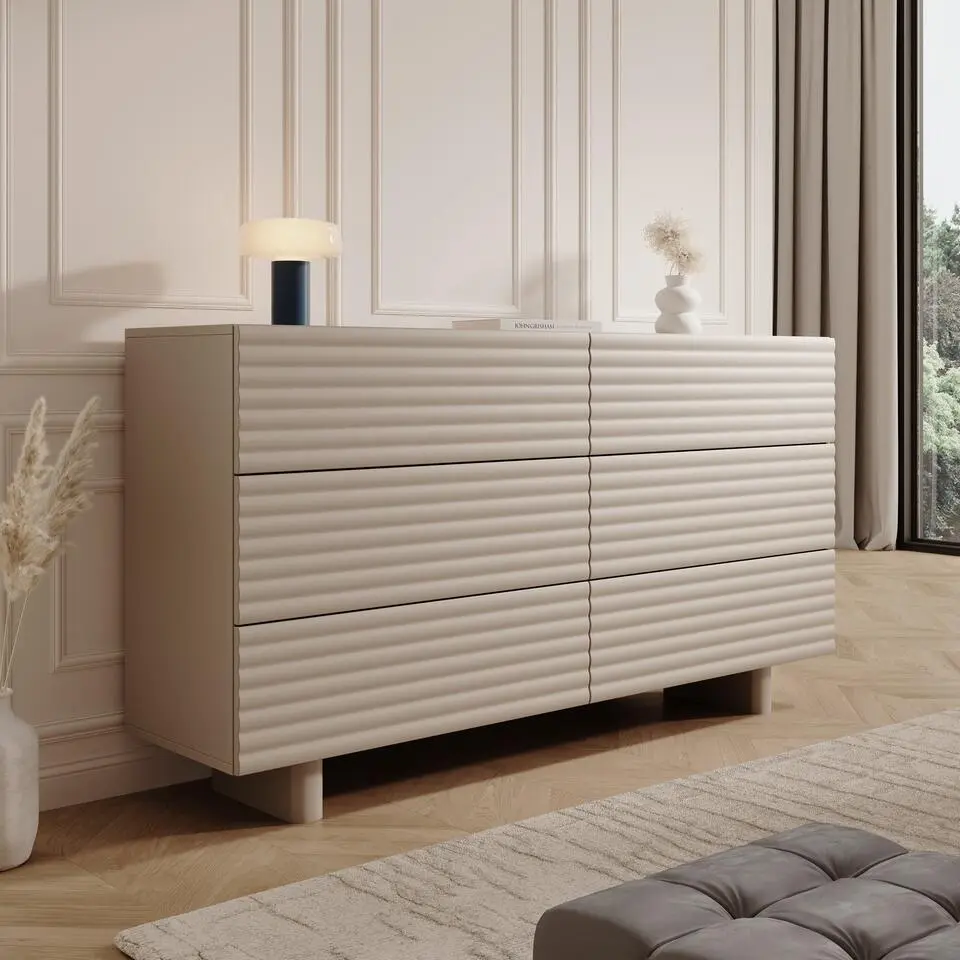 Meubella - Tactica - Ladekast - Beige - 150x37x81 cm