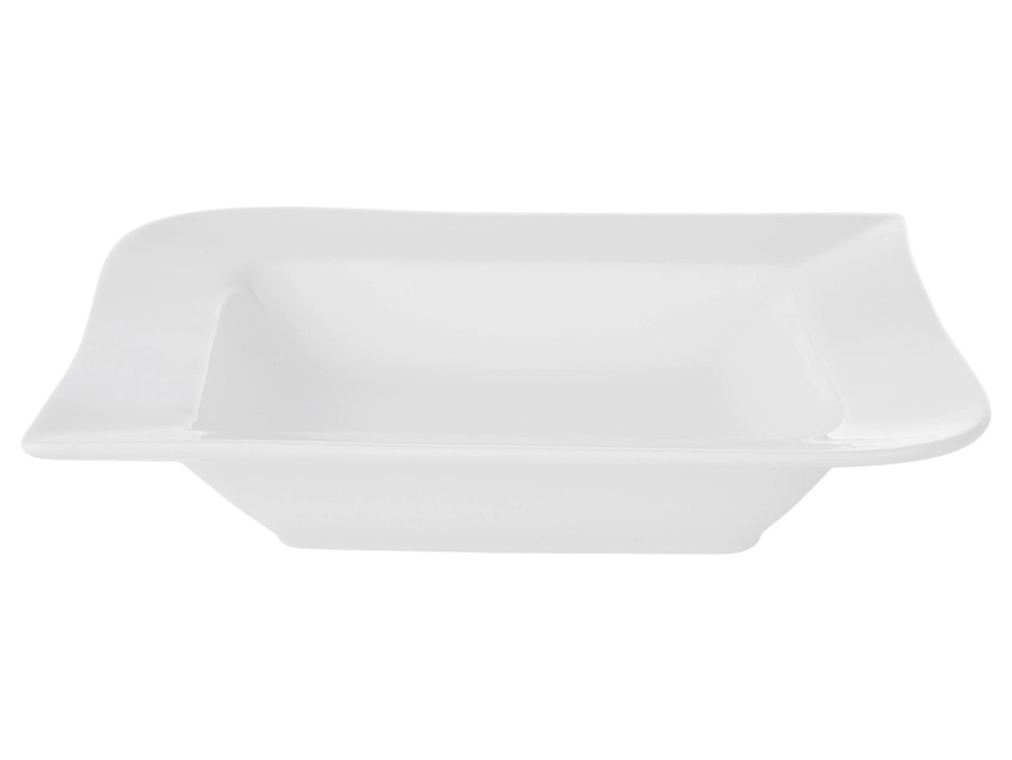 Talerz głęboki Fala porcelanowy 500 ml biały