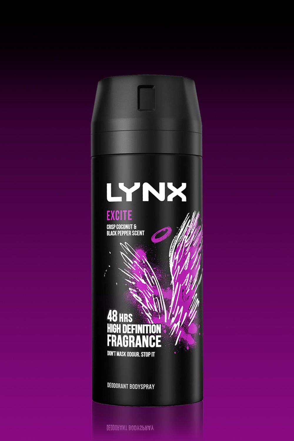 Lynx Body Spray' Excite High Definition Deo For Men, 6x150ml