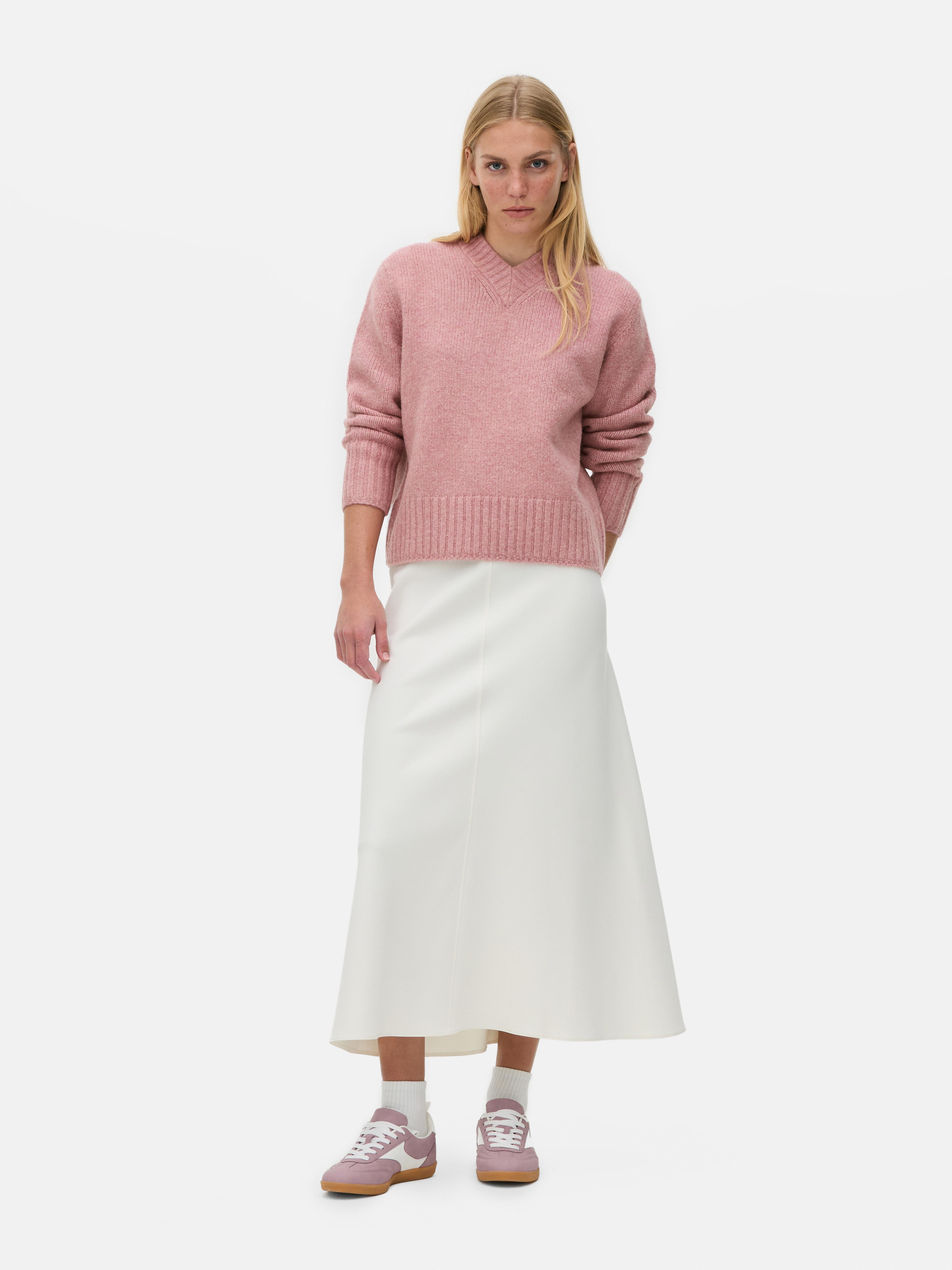 Essential Knitted V-Neck Sweater