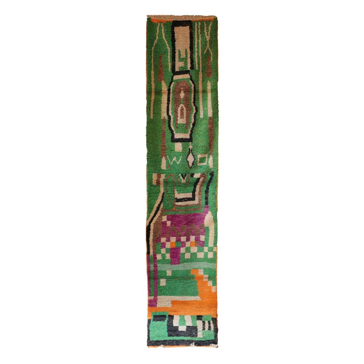AFK Living vloerkleed Berber - handgemaakt - Wol - 80 cm x 240 cm