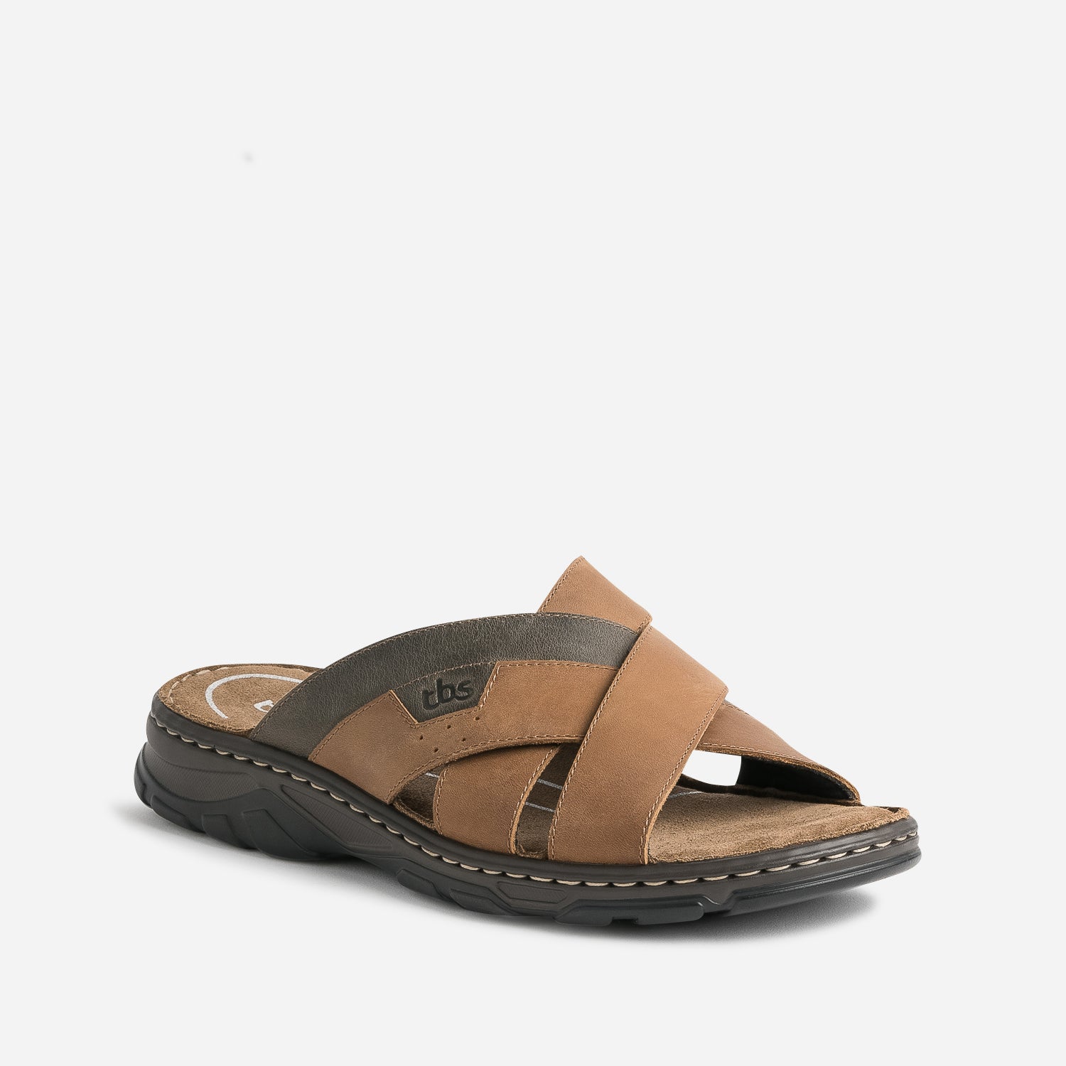 Mule TBS marron en cuir