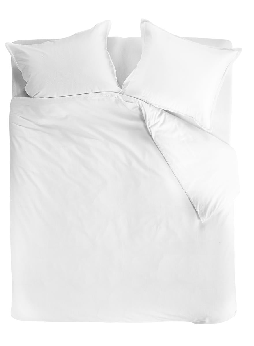 Beddinghouse Blanca dekbedovertrek - Effen - Lits-Jumeaux - 240x200/220 cm - Wit