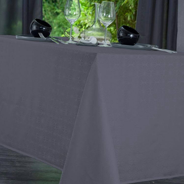 VENEZIA - Nappe en Coton Granit 160x160 cm