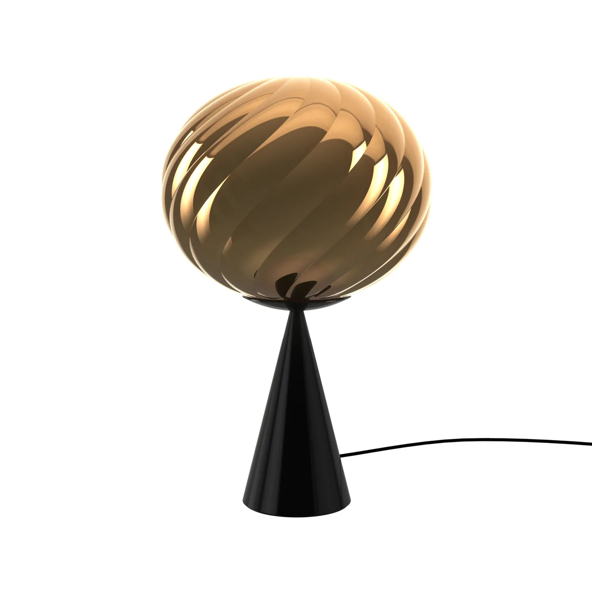 Tom Dixon - Whirl Cone Fat LED Tischleuchte