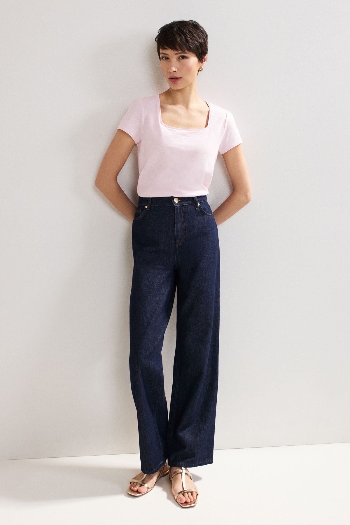 Phase Eight Bella Square Neck T-Shirt