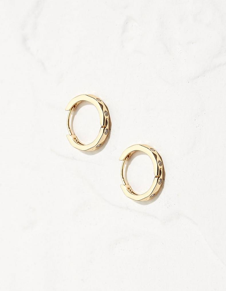 Small Gem Hoops
