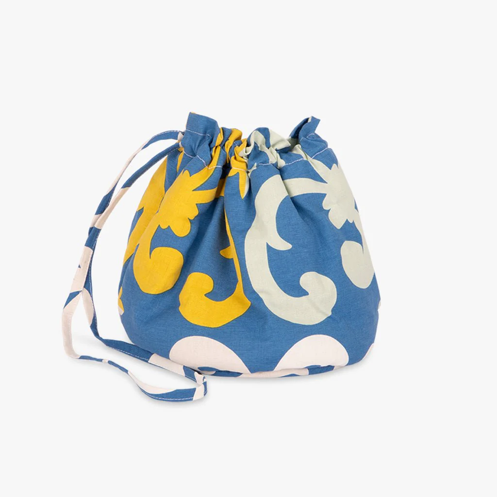 Cesto/Saco de Pão de Algodão AZULEJO