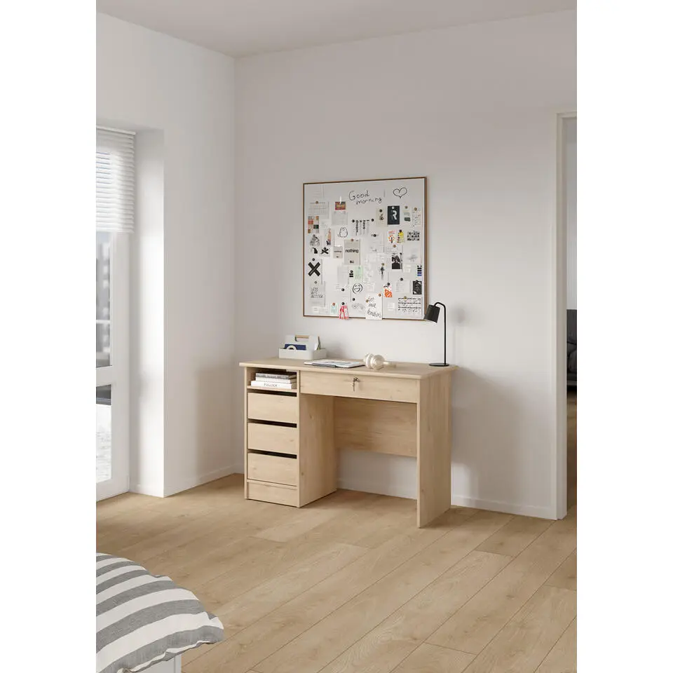 Kantoorbureau Naturel - 109x51x76cm - Function Plus
