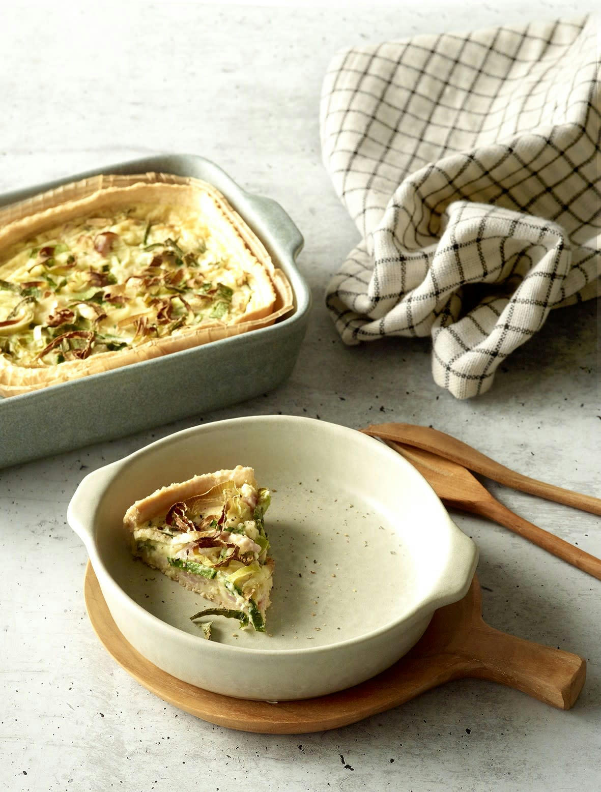 STRIPES - Chemin de table en coton noir et blanc