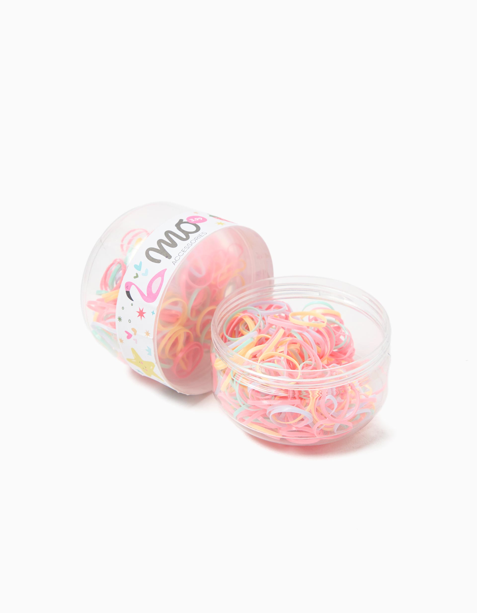 Pack 550 El&aacute;sticos de Cabelo, Menina, Multicor