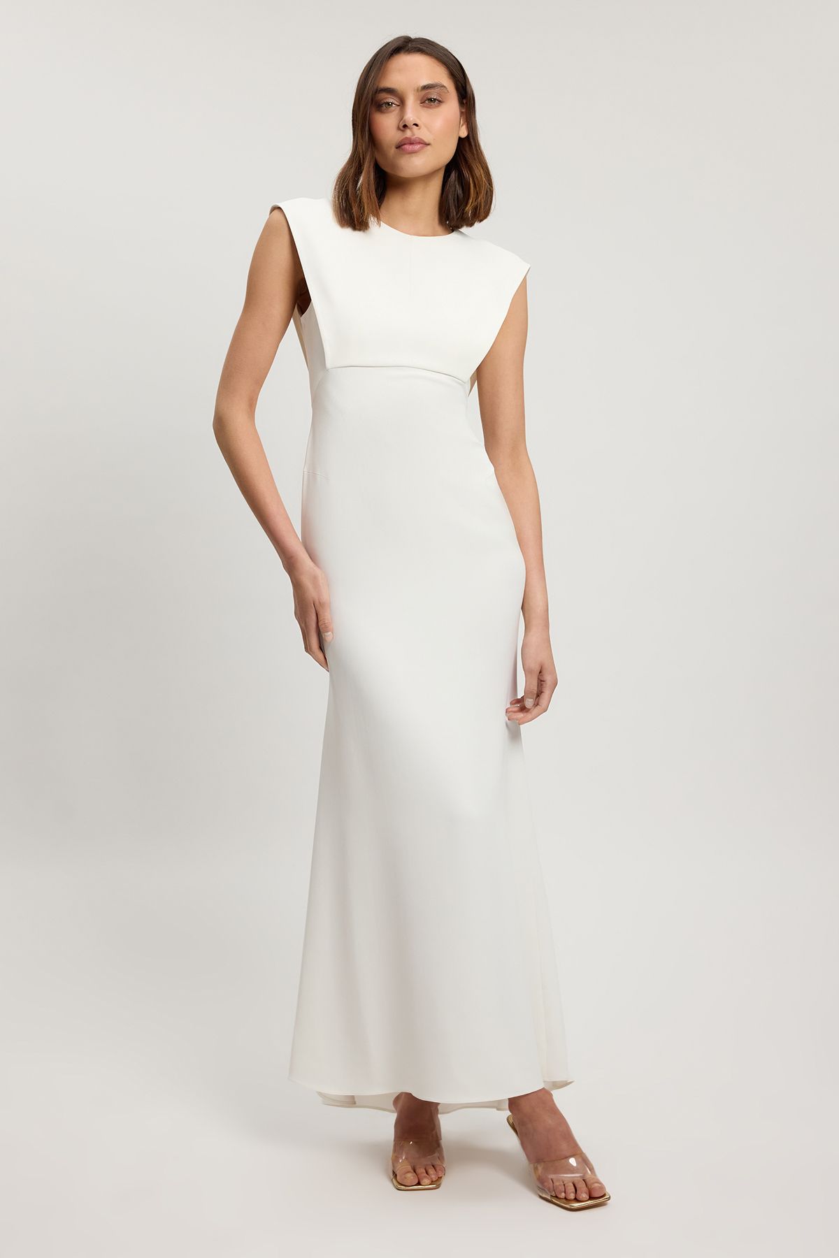 KarenMillen Petite Compact Stretch Viscose Maxi Dress
