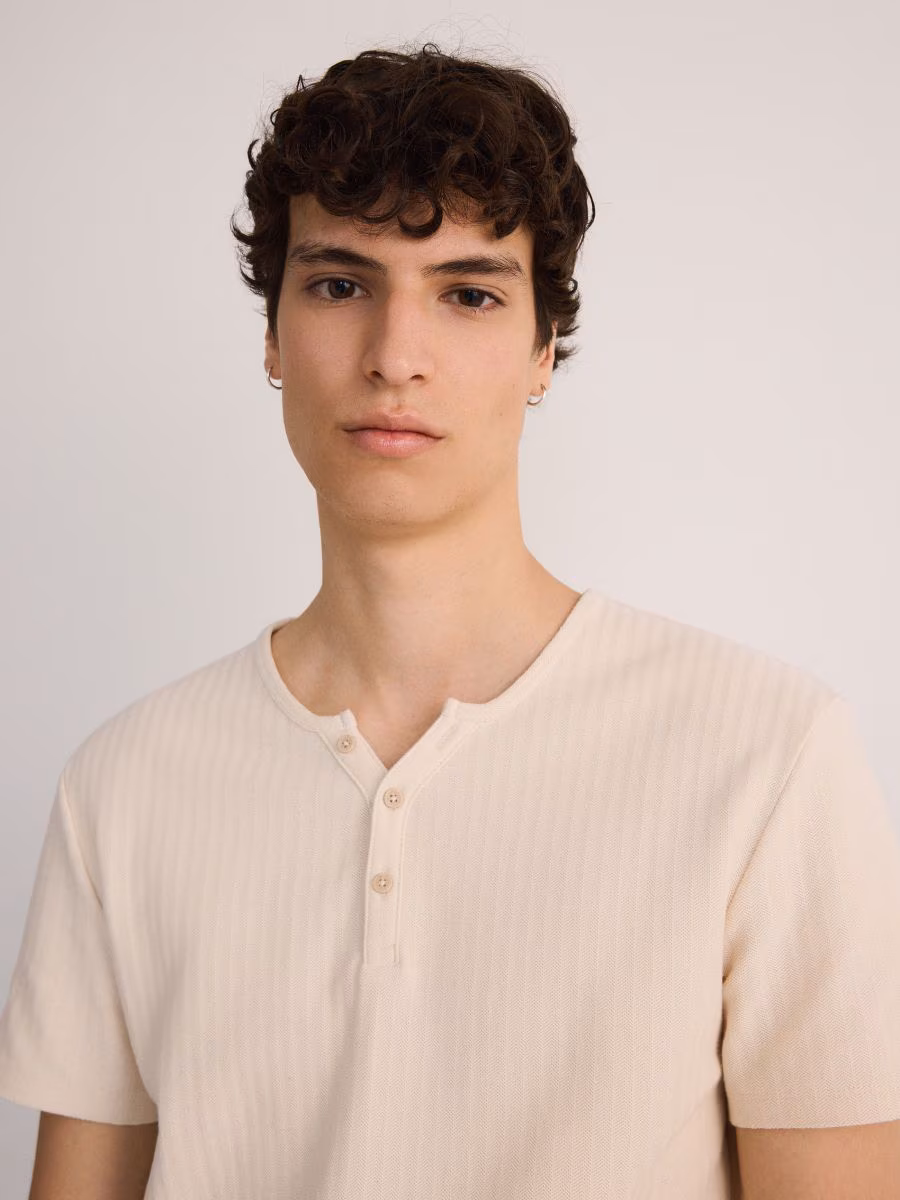 Henley Cotton T-Shirt