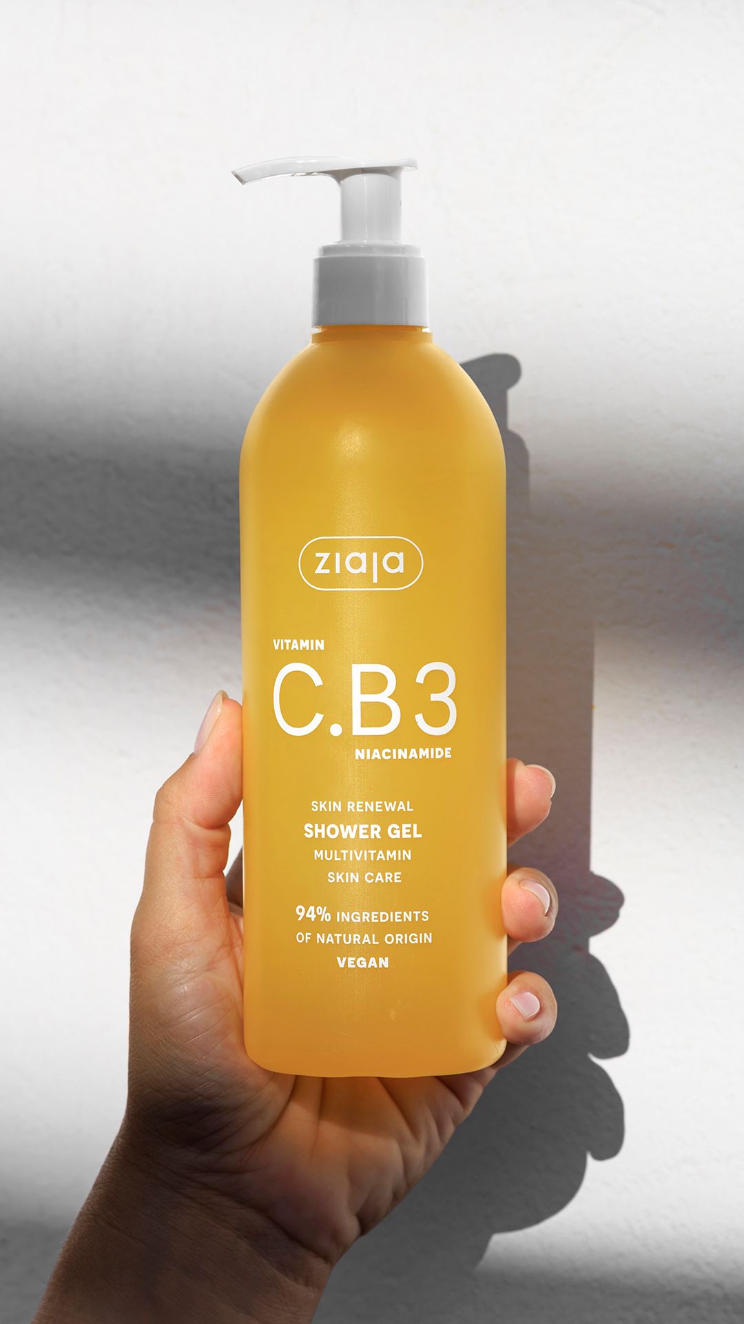 Ziaja Vitamin C.B3 Niacinamide Shower Gel 400 ml