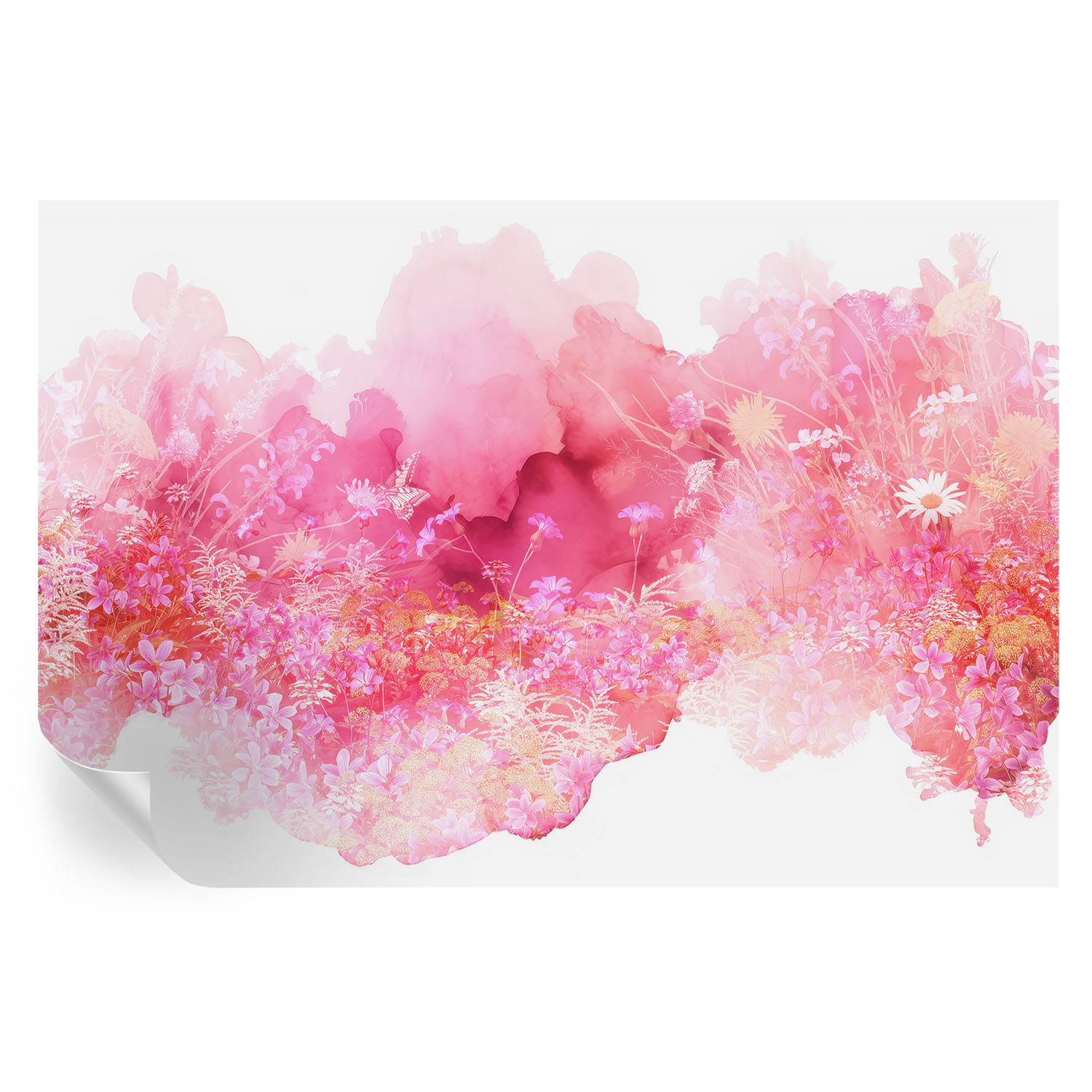 Samoprzylepna tapeta Floralny wzór 104x70 Wallfluent