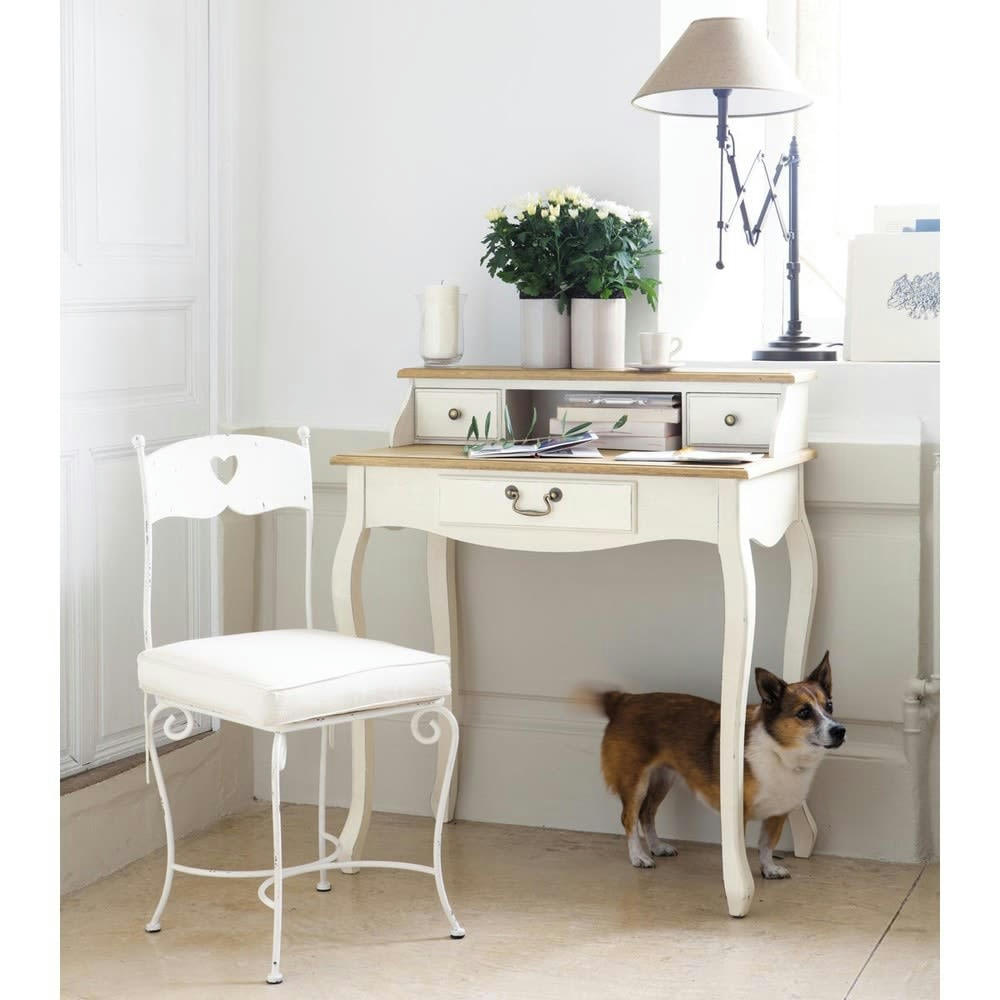 Léontine - Bureau secrétaire crème