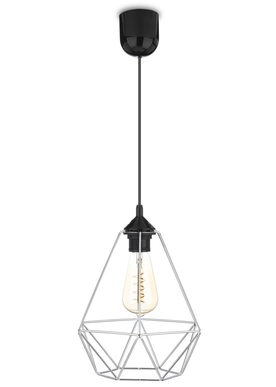Lampa wisząca Paris Diamond 24 cm srebro