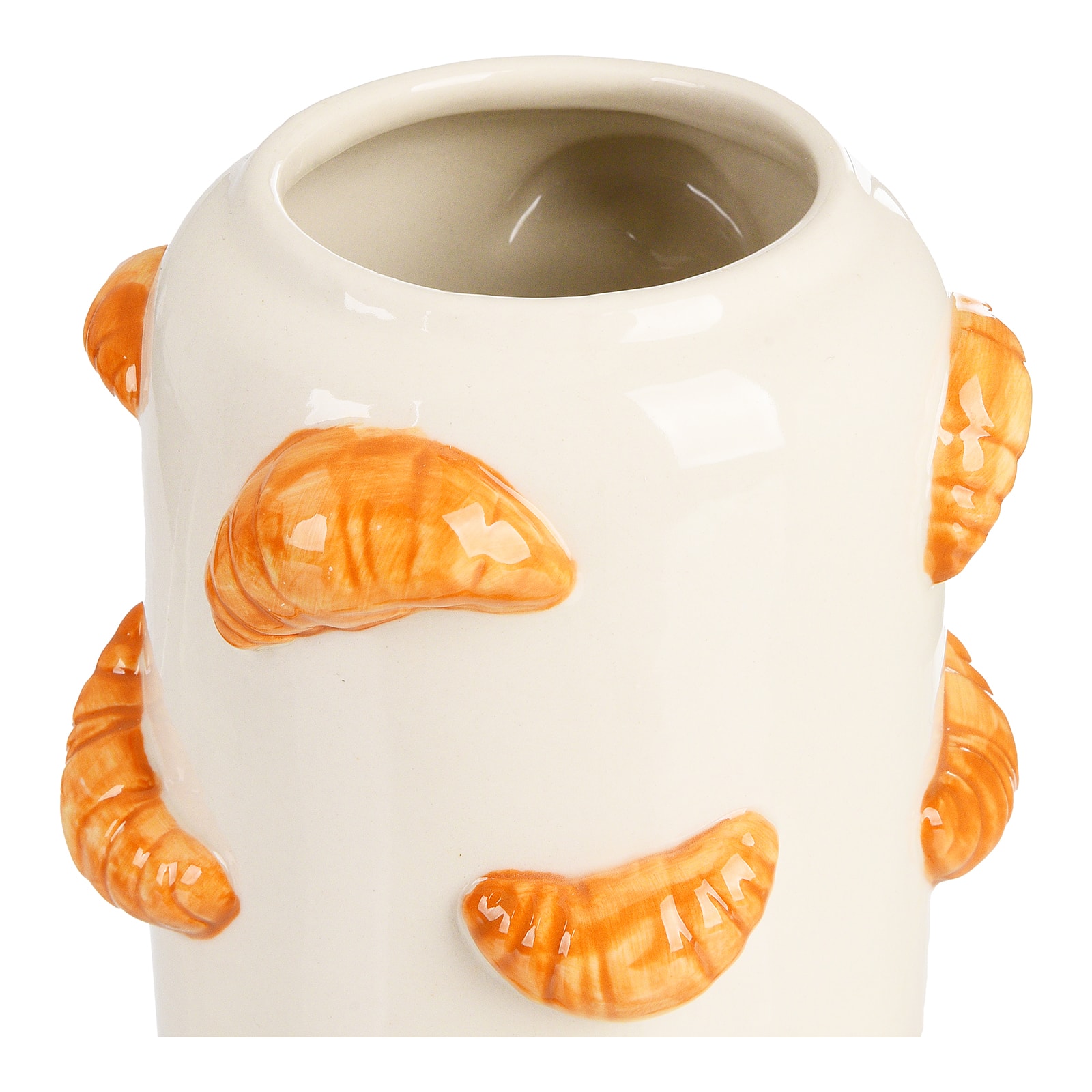 Vase Croissant Beige, ⌀ 14 cm, H 200 mm