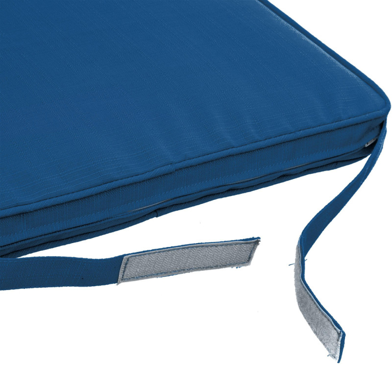 Galette de chaise Koraï bleu foncé 40 x 40 cm