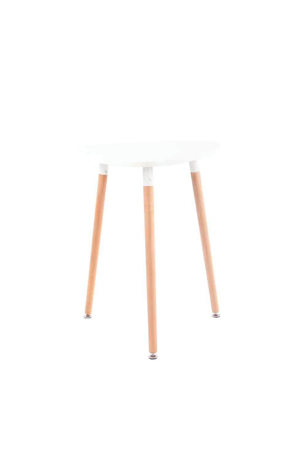 ABENRA - Table à manger en bois Blanc