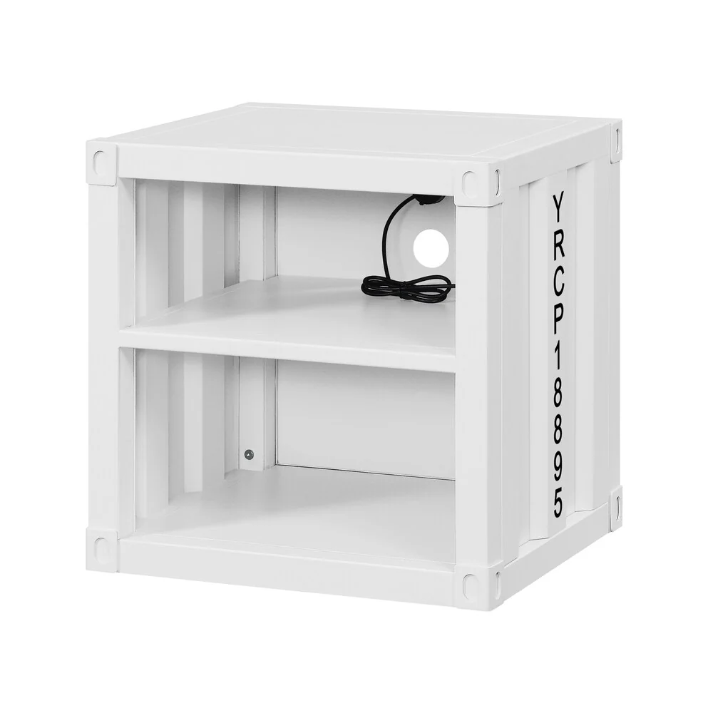 ACME Cargo Nightstand in White