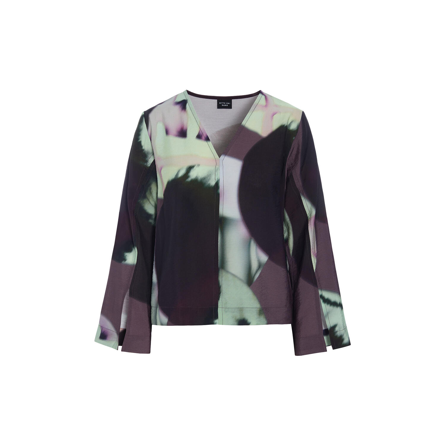 Tsuki bluse med v-hals, lunar eclipse
