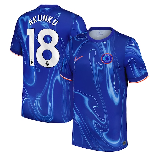 Christopher Nkunku Chelsea Nike 2024/25 Home Replica Player Jersey - Blue