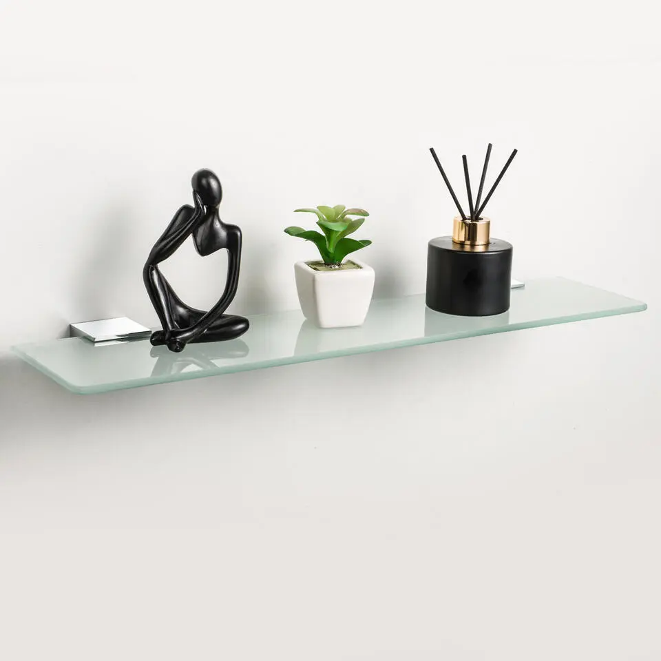 VDN Stainless Planchet - Planchet badkamer - Chroom - Glas - RVS