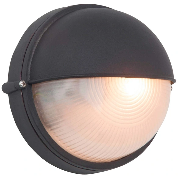 Wandleuchte »Tweety«, halbkreis, schwarz, Glas/Metall