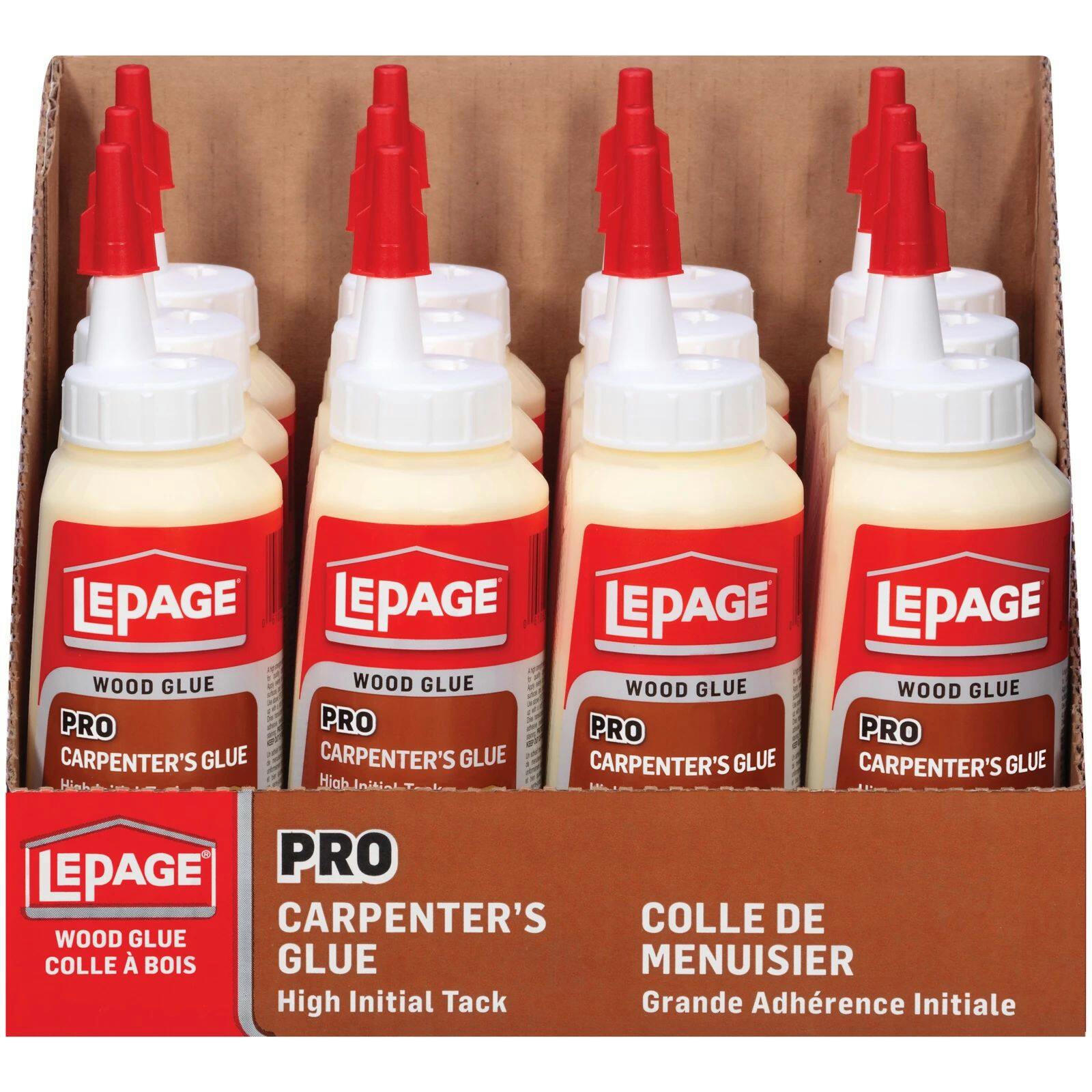 LePage Pro Carpenter's Wood Glue Adhesive For Cabinets, Furniture & Woodworking, 400-mL