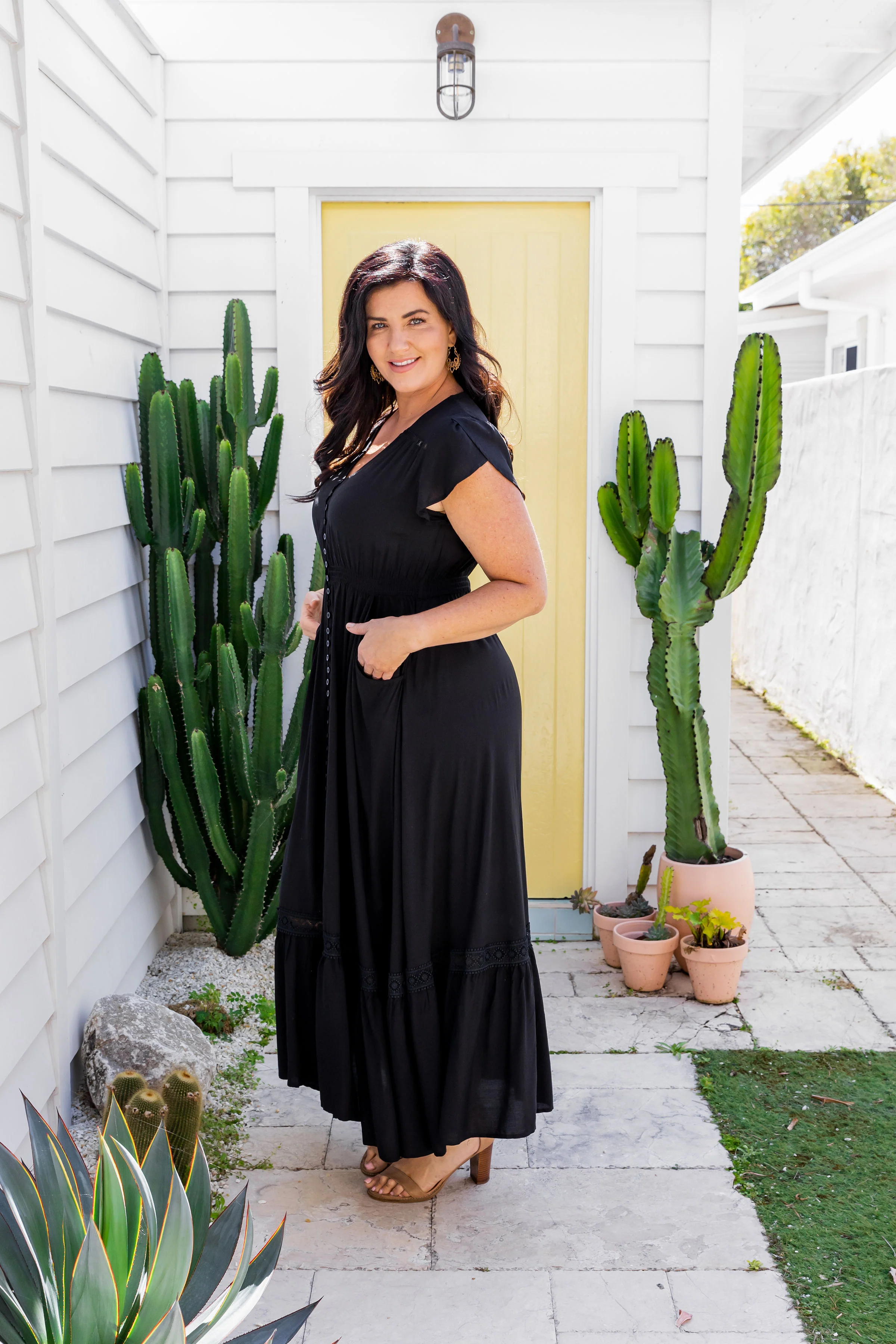 Shayla Maxi Dress in Black
