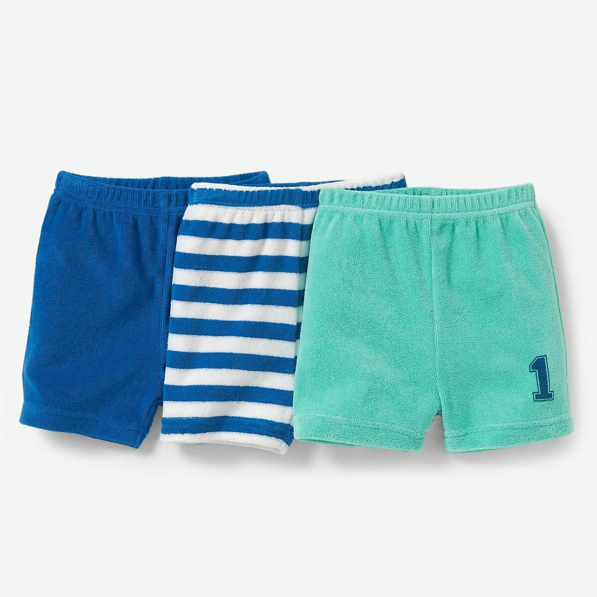 Lot de 3 shorts éponge