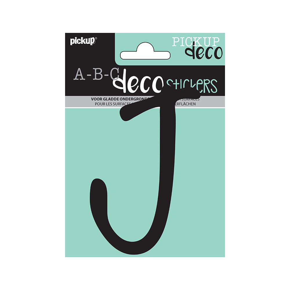 HUSBOKSTAVER PICKUP J ABC DECO LYNN 120 MM J SVART