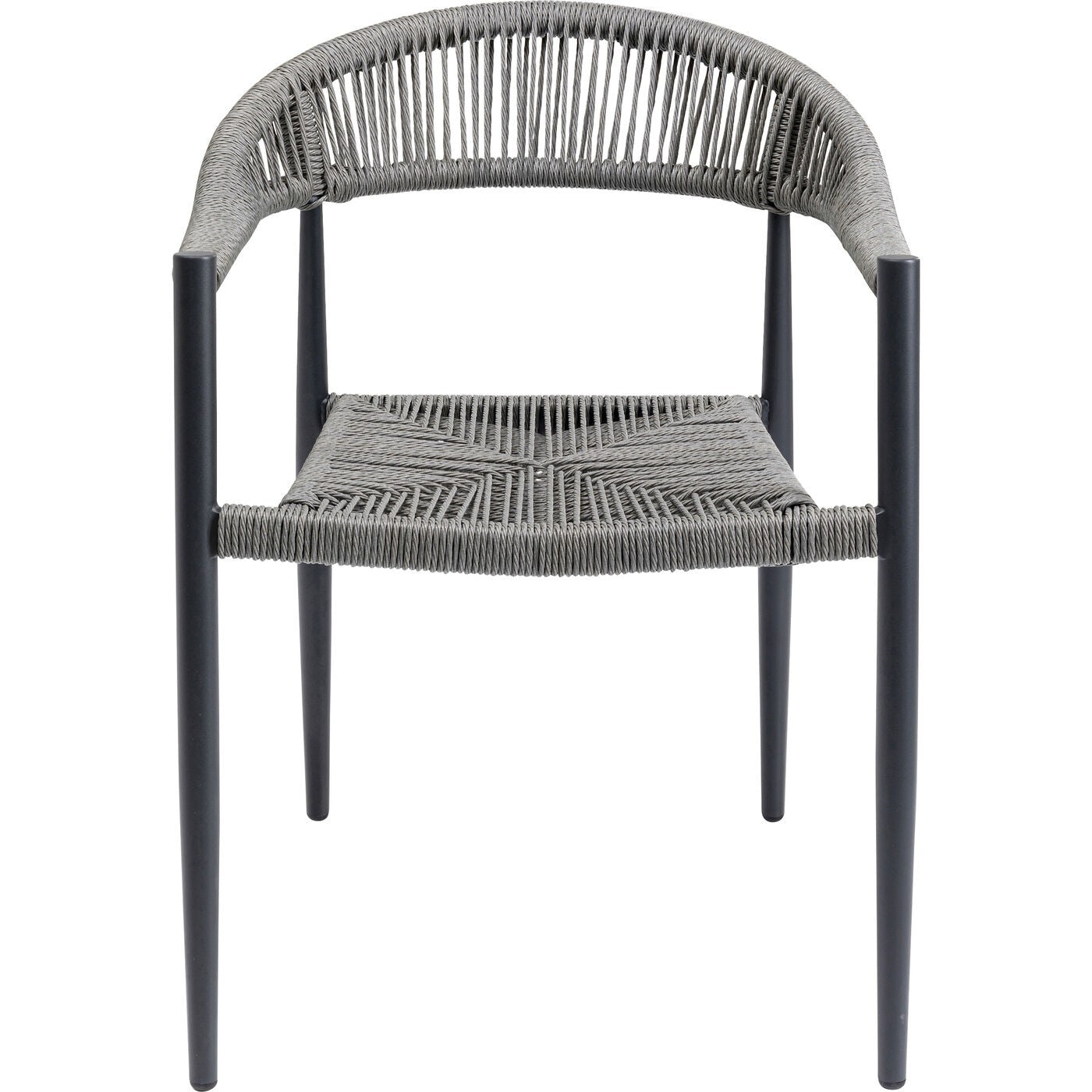 Kare Design Tuinstoel met armleuningen Palma grijs