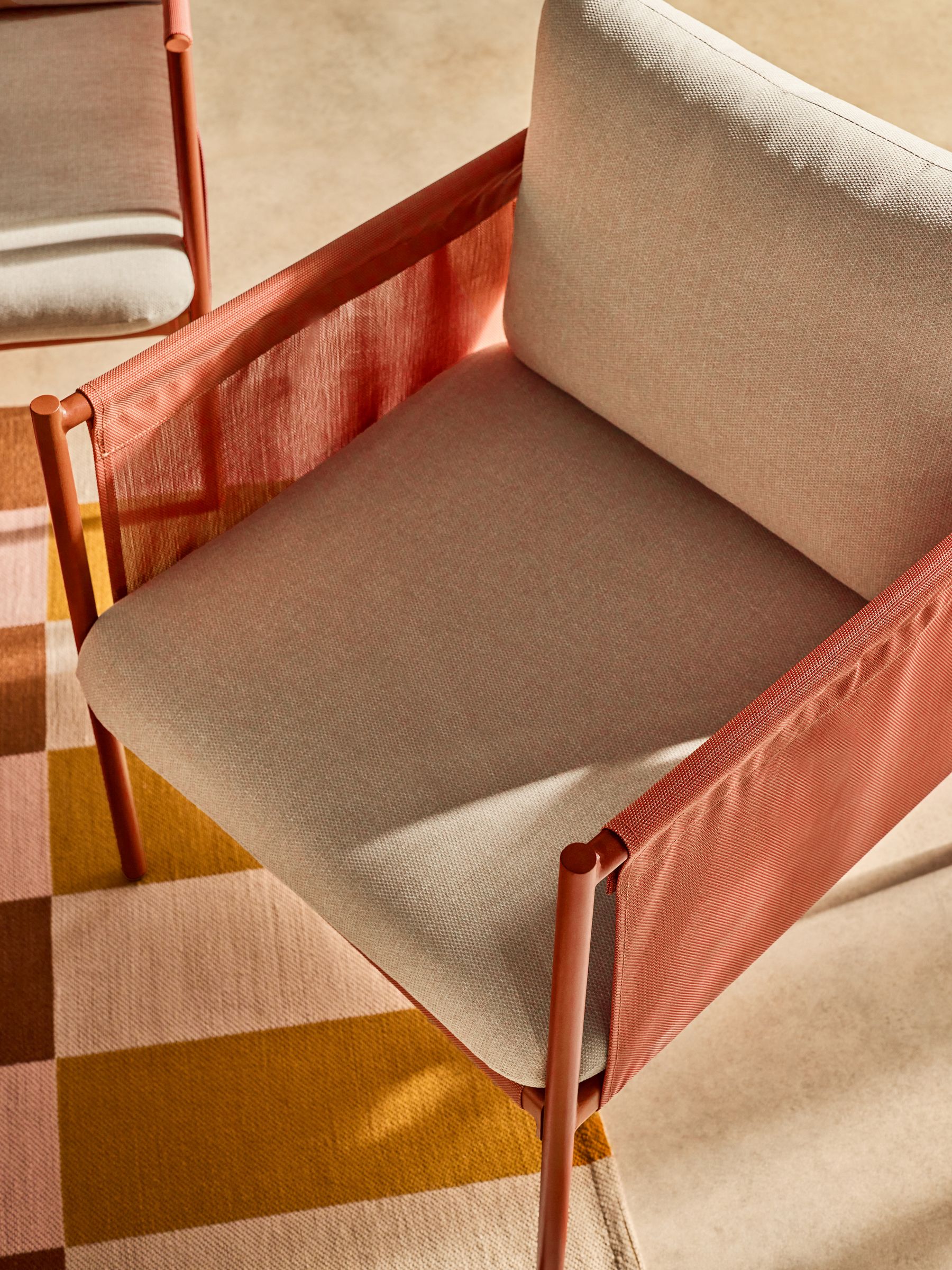 4 Piece Estelle Garden Lounge Set in Terracotta