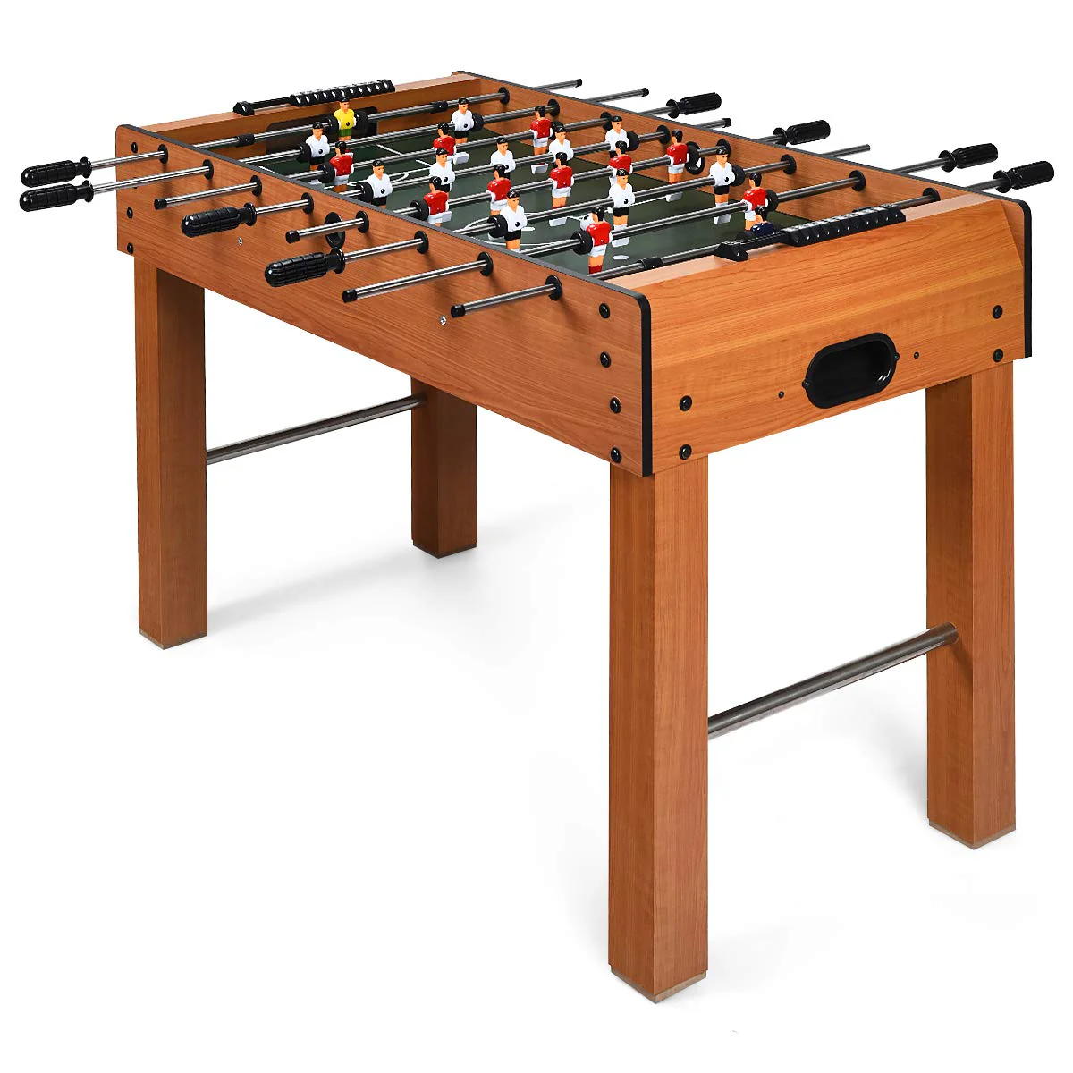 48 Foosball Table, Easy-Assemble Soccer Game Table(Brown)