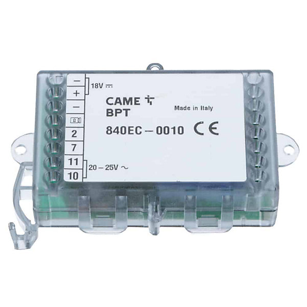 Convertisseur de tension Came 24 V (AC) - 18 V (DC) (Réf : 840EC-0010) pour motorisation