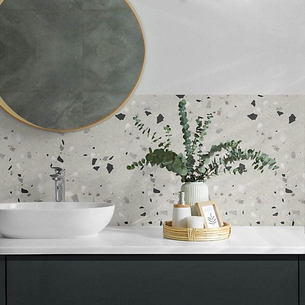 Panneau Mural PVC Wallfluent 100x50 cm Motif Mosaïque Avec Ornements 1 pièce