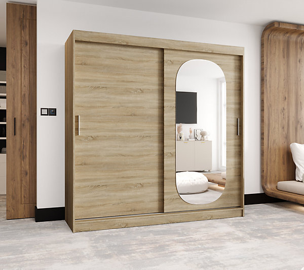 Armoire ROYAL à portes coulissantes H. 200 x L. 200 x P. 62, 2 portes