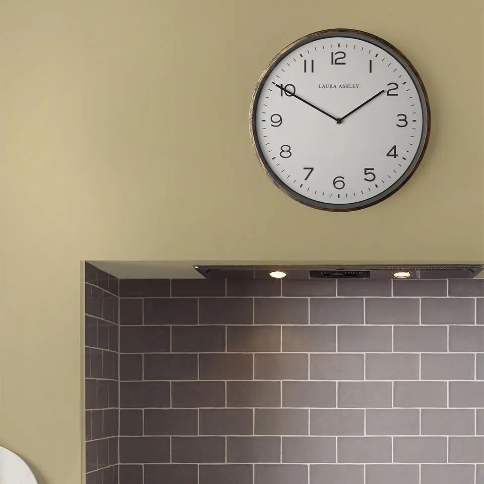 Laura Ashley Goldcliff Klok - Cijfers - 35,5x35,5cm - Brons