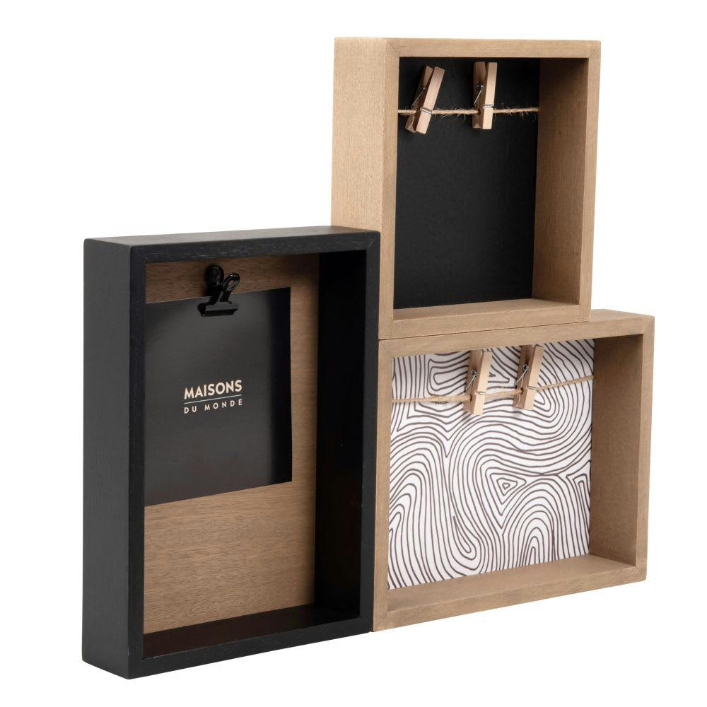 JACK - Pêle-mêle marron et noir 35x30