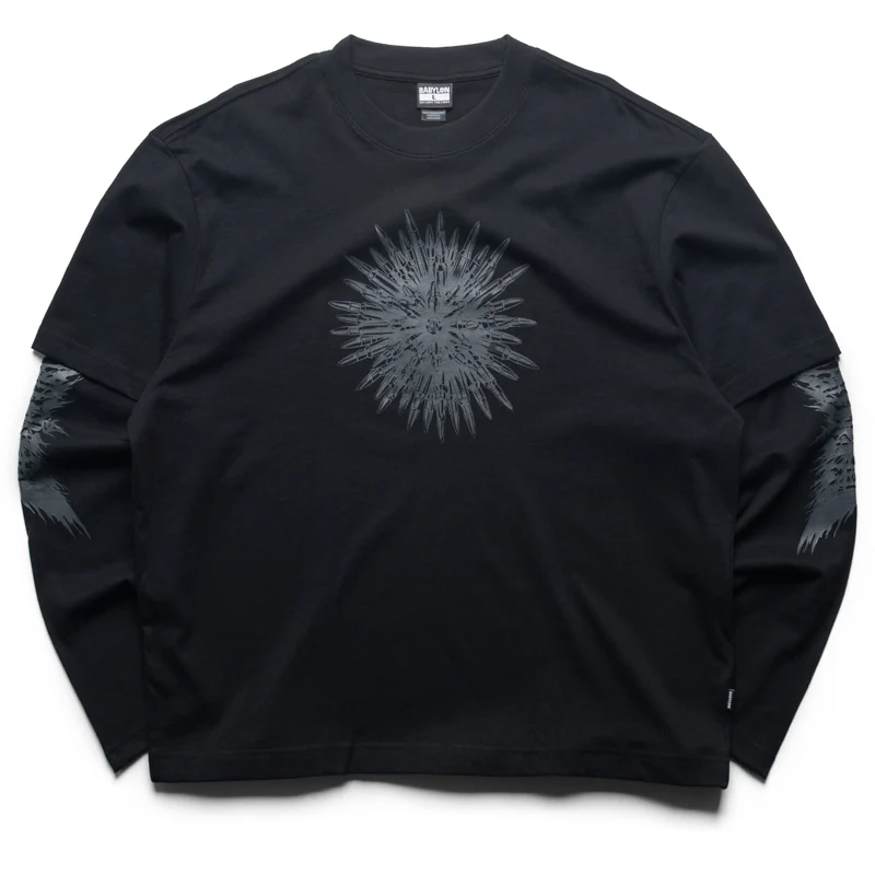 Babylon Twofer L/S Tee - Jet Black/Multi