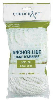 Blueline Nylon Anchor Line, Twisted, 3/8-in, 50 Feet