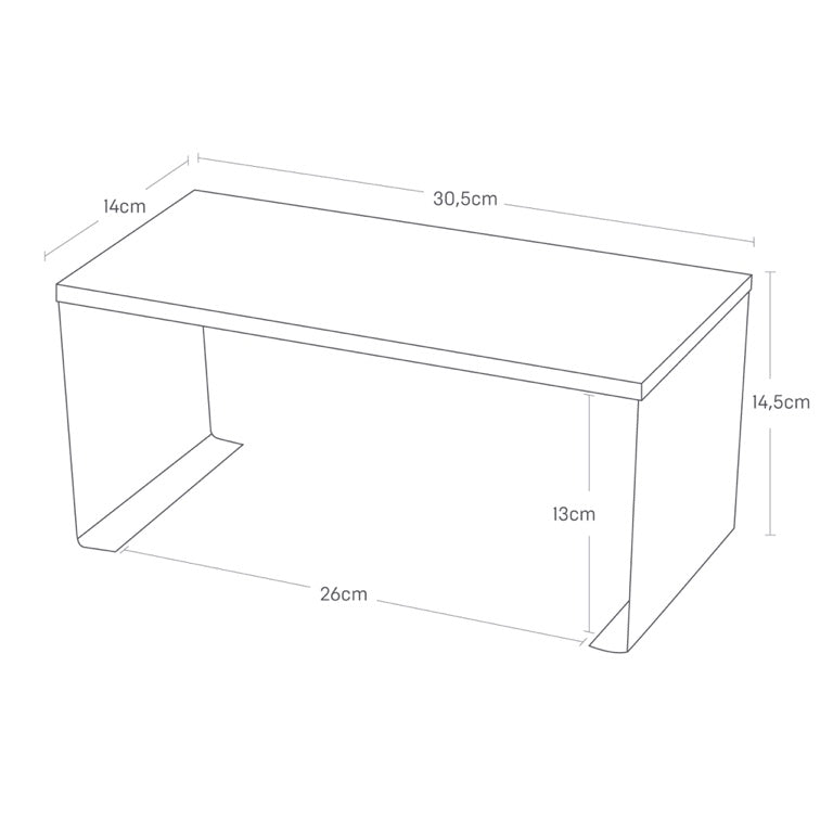 Yamazaki Smal Stapelbaar Keukenrekje - Tosca - Wit