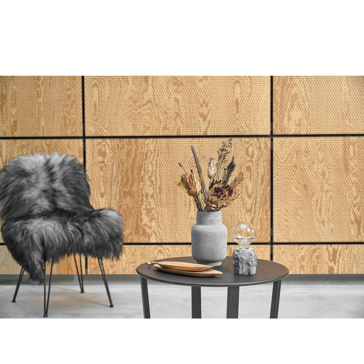 LIVING - Vase en argile gris