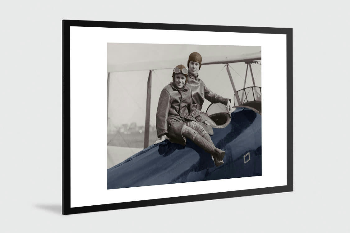 KELEPOQ COULEUR - Photo ancienne couleur avion n°04 alu 30x45cm