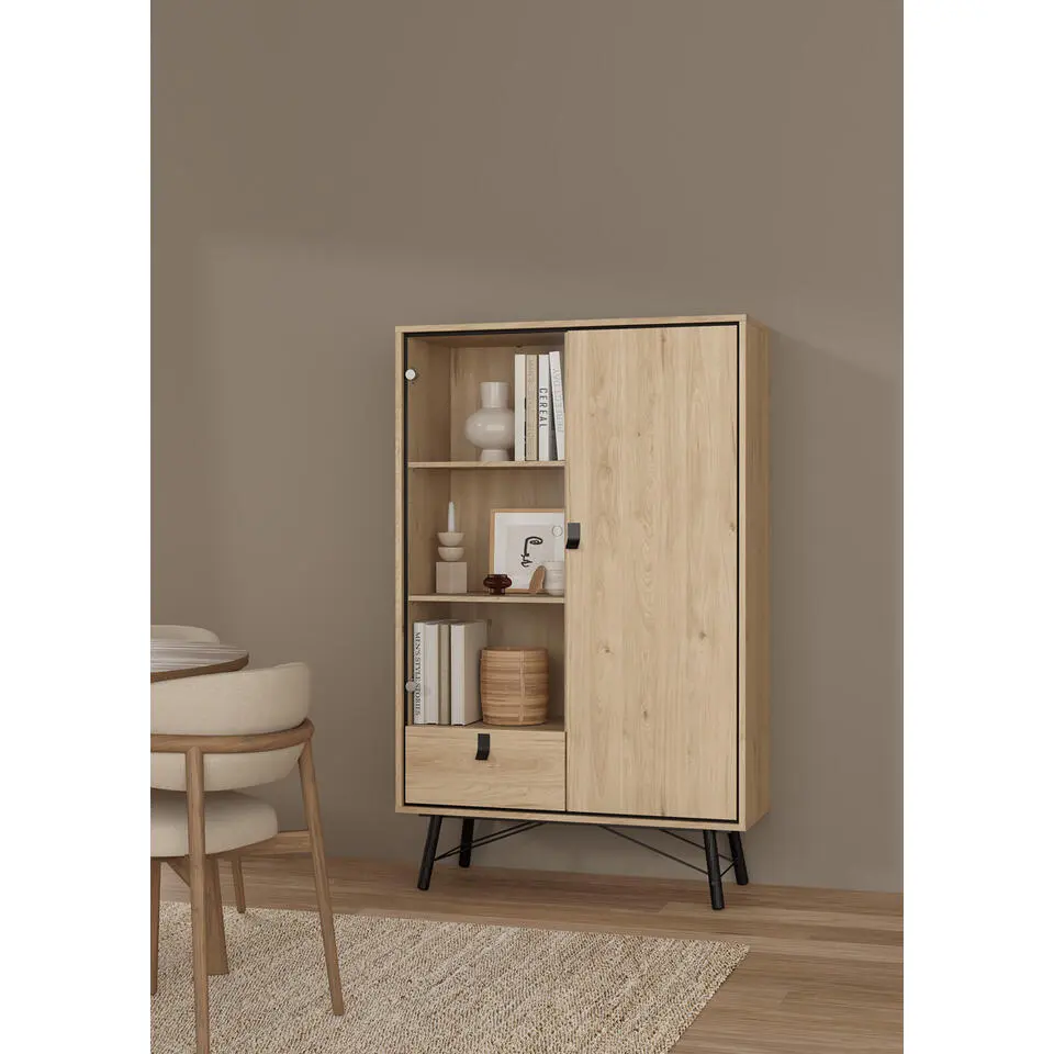 Wandkast Naturel - 100x40x160cm - Ry